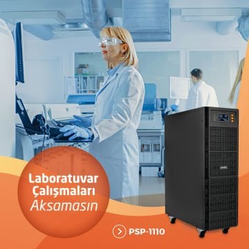 Powerful Sentry Pro PSP-1110 10000VA 10000W 10KVA Ups Kesintisiz Güç Kaynağı 16x12V 9 Ah Akülü