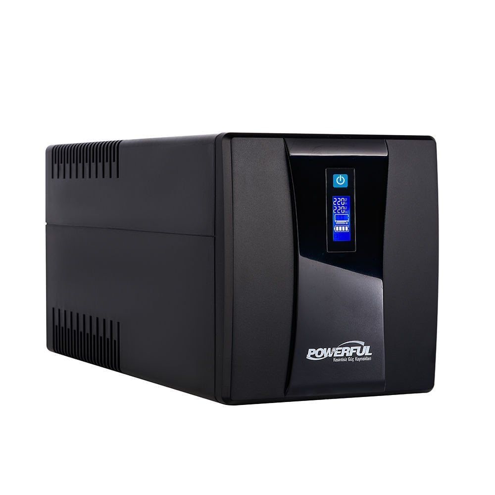 Powerful SLD-1000 1000VA 600W 2*12V 7Ah Line Interactive UPS Kesintisiz Güç Kaynağı