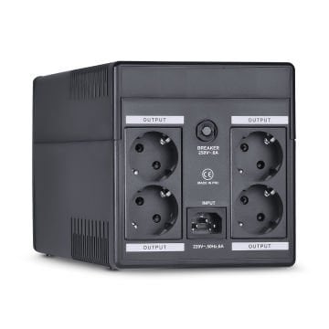 Powerful SLD-1000 1000VA 600W 2*12V 7Ah Line Interactive UPS Kesintisiz Güç Kaynağı