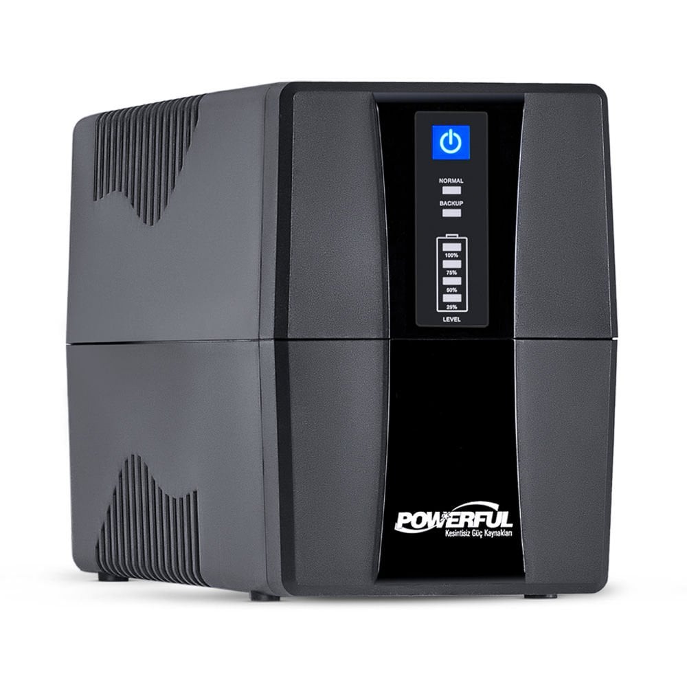 Powerful SLE-850 800VA 480W 1*12V 7,5 Ah Akülü Line Interactive UPS Kesintisiz Güç Kaynağı