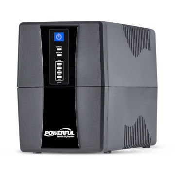 Powerful SLE-850 800VA 480W 1*12V 7,5 Ah Akülü Line Interactive UPS Kesintisiz Güç Kaynağı