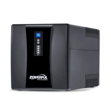 Powerful SLE-1500 1500VA 900W 2*12V 9Ah Akülü Line Interactive UPS Kesintisiz Güç Kaynağı
