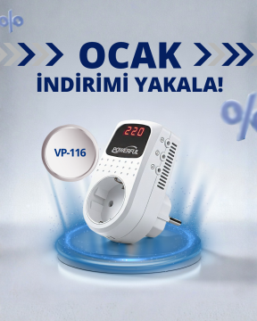 Powerful VP-116 3500W Tekli Gerilim Koruma Prizi