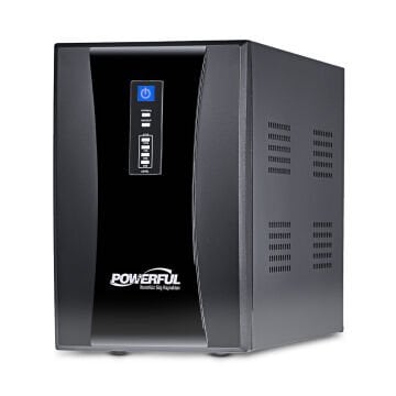 Powerful SLE-2000 2000VA 1200W 2*12V 9Ah Akülü Line Interactive UPS Kesintisiz Güç Kaynağı