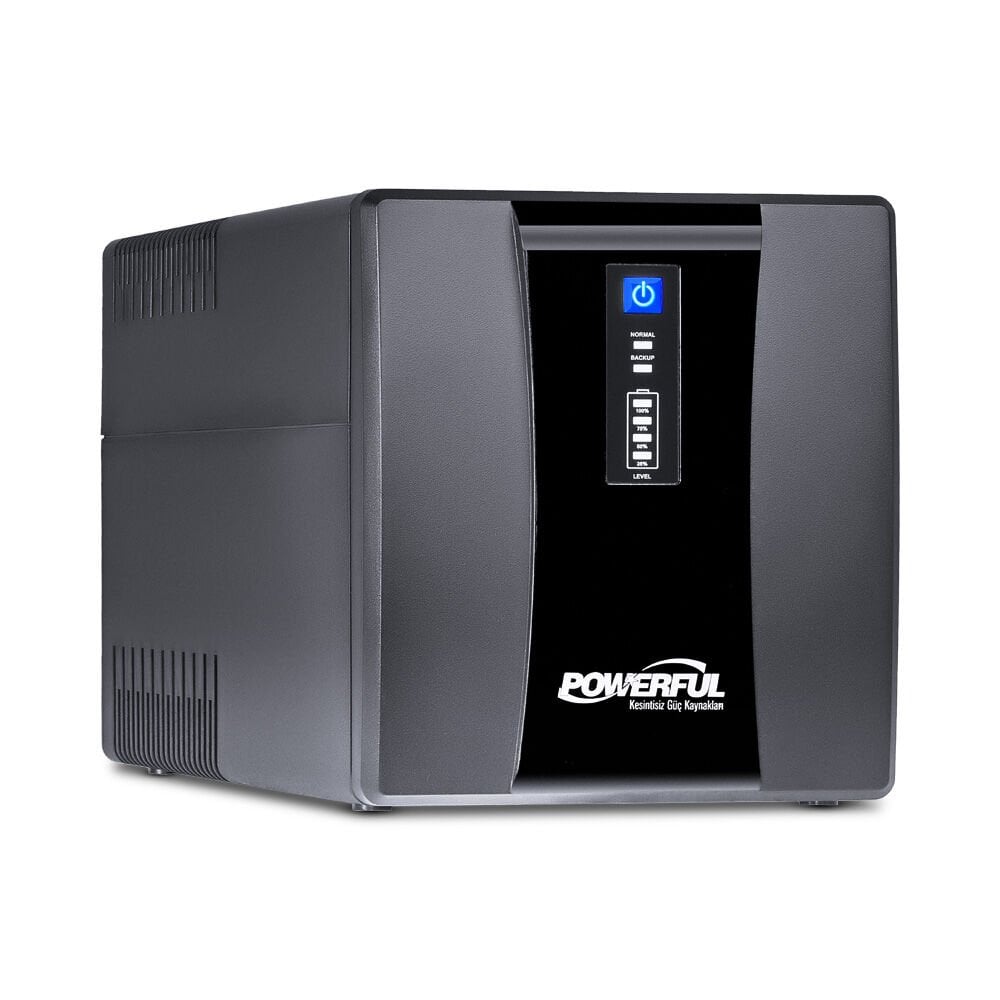 Powerful SLE–1000 1000VA 600W 2*12V 7Ah Akülü Line Interactive UPS Kesintisiz Güç Kaynağı
