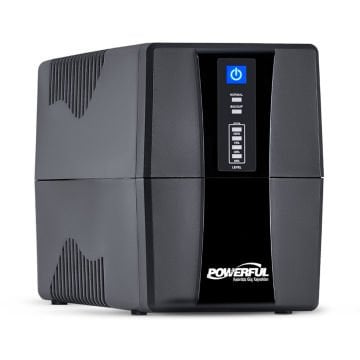Powerful SLE-650 650VA 360W 1*12V 7Ah Akülü Line Interactive UPS Kesintisiz Güç Kaynağı