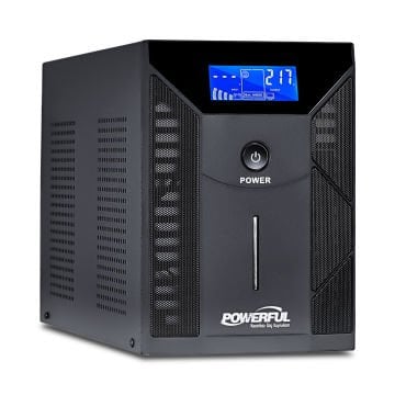 Powerful PLD-3000 3000VA 1800W  4*12V 9Ah Akülü Line Interactive UPS Kesintisiz Güç Kaynağı