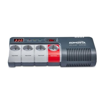 Powerful AVR-1012 1200VA 720 W Buzdolabı-Kombi-TV-Bilgisayar Voltaj Regülatörü