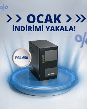 Powerful PGL-650 650VA 330W  Lityum İyon Pil Line Interactive UPS Kesintisiz Güç Kaynağı 