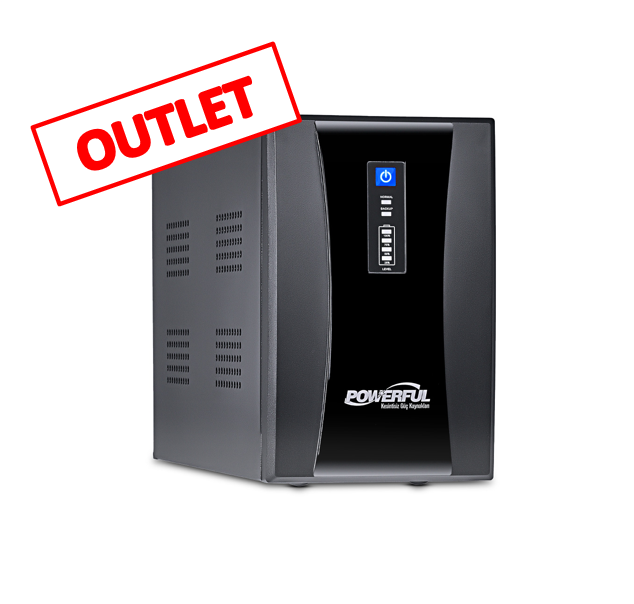 Powerful SLE-2000 2000VA Line Interactive UPS Kesintisiz Güç Kaynağı ( OUTLET )