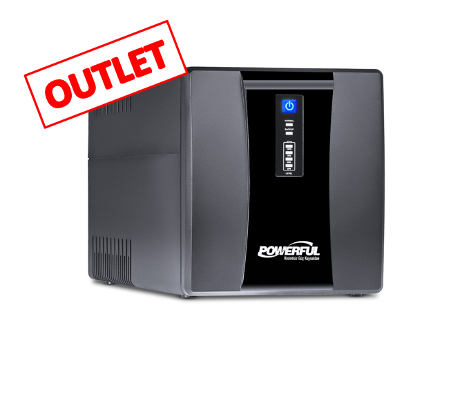 Powerful SLE–1000 1000VA Line İnteractive Ups Kesintisiz Güç Kaynağı ( OUTLET )