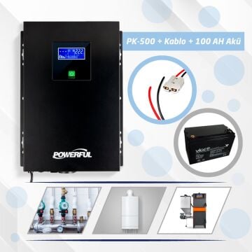 POWERFUL PK-500 KOMBİ UPS 100AH AKÜ